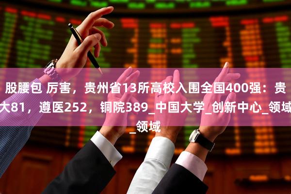 股腰包 厉害，贵州省13所高校入围全国400强：贵大81，遵医252，铜院389_中国大学_创新中心_领域