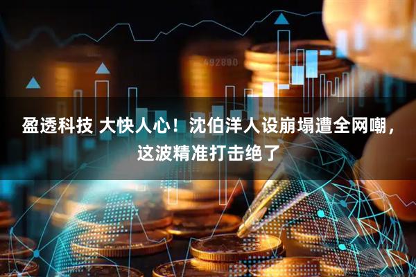 盈透科技 大快人心！沈伯洋人设崩塌遭全网嘲，这波精准打击绝了