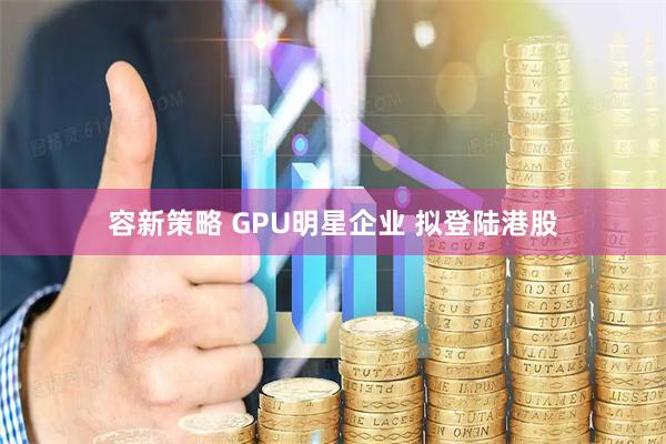 容新策略 GPU明星企业 拟登陆港股